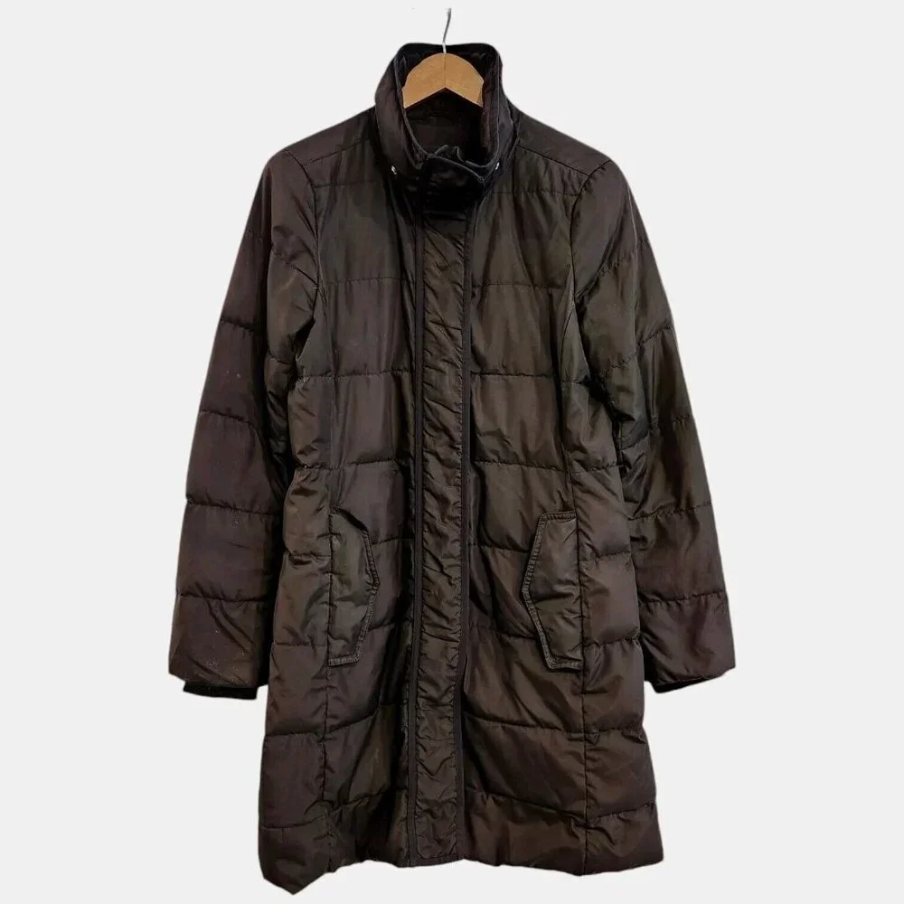 J. CREW Down Puffer‎ Winter Coat Parka MSRP $298 Size Small Black